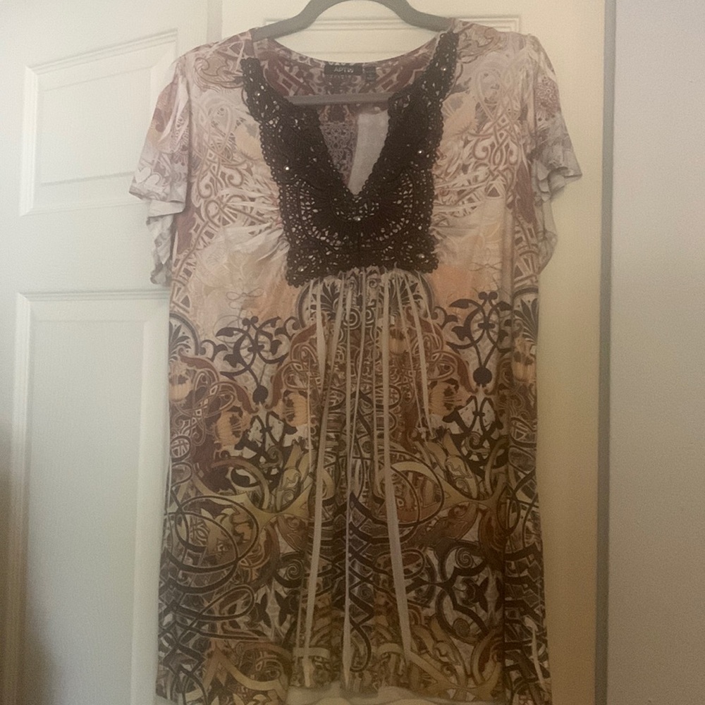 Plus size womens blouse